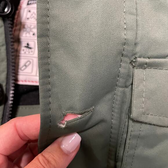 Swiss Cross Weather Gear Baby Boys Green Puffer Coat Faux Fur Trim Hood 24M - Picture 9 of 10